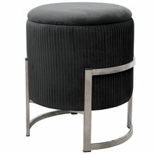 Puf Akord Porto, 40 x 40 x 46 cm, must
