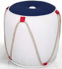 Tumba Hanah Home Fora v3, 42 x 42 x 44 cm, sinine/valge