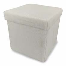 Puf Domoletti Mateo, 38 x 38 x 38 cm, valge