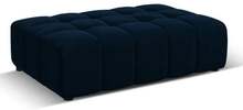Pufas Micadoni Home Jennifer Velvet, 102 x 80 x 40 cm, tumesinine, kuninglik sinine