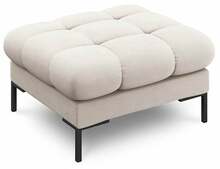 Puf Micadoni Home Mamaia, 60 x 60 x 41 cm, Neve 04, mustad jalad