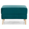 Pufas Eltap Asgard, 45 x 75 x 75 cm, roheline, kangas Mat Velvet 75