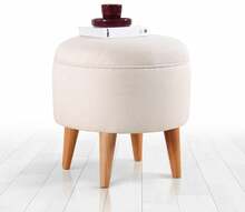 Puf Ottoman Hanah Home Moouv 7092, 40 x 40 x 42 cm, kreemjas