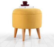 Puf Ottomann Hanah Home Moouv 7090, kollane, 40 x 40 x 42 cm
