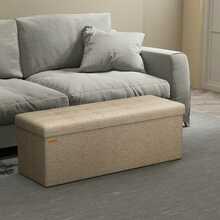 Pehme panipaigaga pink Songmics, 38 x 110 x 38 cm, helehall