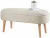 Tumba Hanah Home Lednok 209FLF1194, 100 x 40 x 47 cm, kreem