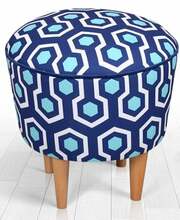 Puhv Hanah Home Sky v2, 42 x 42 x 42 cm, sinine/valge