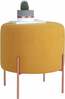 Tumba Hanah Home Copper 49, 40 x 40 x 42 cm, kollane/vask
