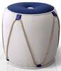 Pufpadi Hanah Home Fora v2, 42 x 42 x 44 cm, sinine/valge