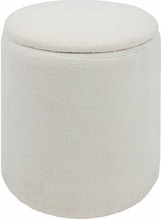 Ümmargune tumb KAYDI boucle, 35 cm, valge