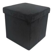 Puf Domoletti Maeo, 38 x 38 x 38 cm, must