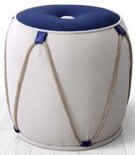 Pufpadi Hanah Home Fora v2, 42 x 42 x 44 cm, sinine/valge