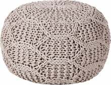 Puf Beliani Triman, 50 x 50 x 35 cm, beež-hall
