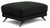 Puf Megis, must, kangas Flores 10, 68 x 82 x 42 cm