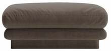 Puf Ottomani Micadoni Home Torino Velvet, 80 x 80 x 41 cm, pruun