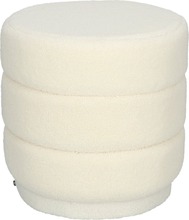 Puf Sinan, valge, 40 cm