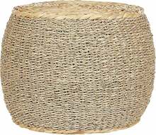Puf Haiphong, 40 x 40 x 30 cm, pruun, ⌀ 40 cm, hele