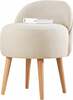 Puf Hanah Home Corvile, 48 x 42 x 47 cm, kreemjas