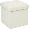 Kokkupandav tumbaga puf Cream, 38 x 38 x 38 cm, kreemjas