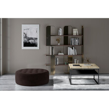 Puf Monty, 70 x 70 x 28 cm, tumepruun