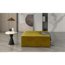 Puf Kelim Monolith 48, kollane, 83 x 83 x 42 cm