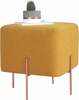 Puf Hanah Home Copper 61, 40 x 40 x 42 cm, kollane