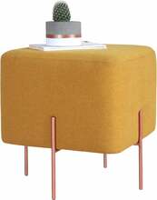 Puf Hanah Home Copper 61, 40 x 40 x 42 cm, kollane