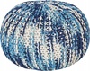 Puf Beliani Conrad, 50 x 50 x 35 cm, valge/sinine