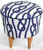 Pufpadi Hanah Home Cunda v2, 42 x 42 x 42 cm, sinine/valge