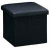Puf Kesper, must, 38 x 38 x 38 cm