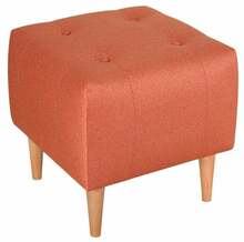 Puff Hanah Home Tomp, 43 x 43 x 43 cm, oranž