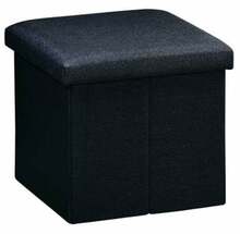 Puf Kesper, must, 38 x 38 x 38 cm