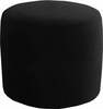 Puf Linsy Mat Velvet 99, 40 x 40 x 43 cm, must