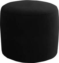 Puf Linsy Mat Velvet 99, 40 x 40 x 43 cm, must