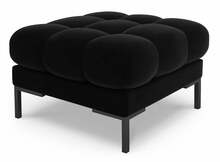 Tumba Micadoni Home Mamaia Velvet, 60 x 60 x 41 cm, must