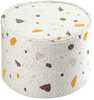 Pufas Wigiwama Terrazzo Marble, valge, boucle/šenillkangas