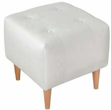 Puff Hanah Home Tomp, 43 x 43 x 43 cm, kreemjas