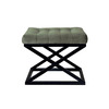 Puf Capraz Hanah Home, must/roheline, 50 x 42 x 40 cm