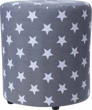 Puf Home Styling Collection STARS, 30 x 30 x 32 cm, hall, tärnidega