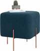 Puf Ott Copper 62, 40 x 40 x 42 cm, tumesinine/vask