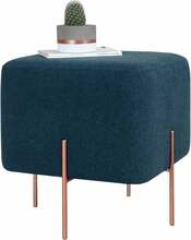 Puf Ott Copper 62, 40 x 40 x 42 cm, tumesinine/vask
