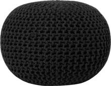 Puf Beliani Conrad, 50 x 50 x 35 cm, must