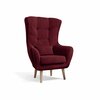 Tugitool Eltap Arti 1F Mat Velvet 68, 91 x 80 x 105 cm, tumevioletne