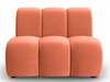 Mooduldiivan Micadoni Home Lupine Velvet, 90 x 87 x 70 cm, korall