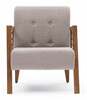 Tugitool Hanah Home Kemer, 83 x 69 x 80 cm, kreem/puit
