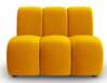 Mooduldiivan Micadoni Home Lupine Velvet, kollane, 90 x 87 x 70 cm