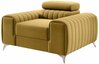 Tugitool Laurence Eltap, 97 x 125 x 105 cm, kollane, kangas Nube 45