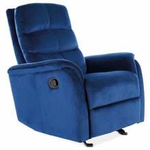 Tugitool Signal Meble Jowisz Velvet, 78 x 98 x 102 cm, sinine