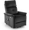 Tugitool recliner Halmar SEMIR 2, must, V-CH-SEMIR2-FOT-CZARNY