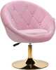 Pöörlev tugitool Activshop 4Rico QS-BL12B, roosa samet, Velvet Pink